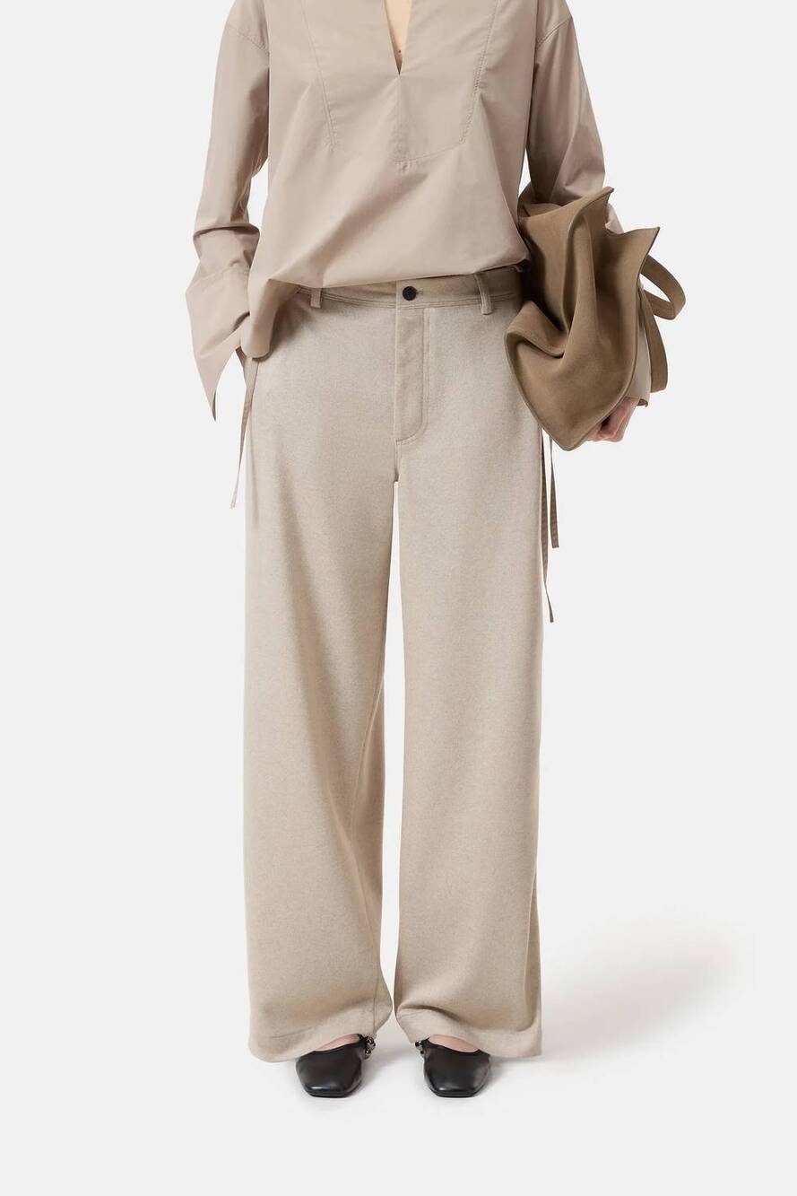NEW CLOSED wrenna wide pants in silt grey